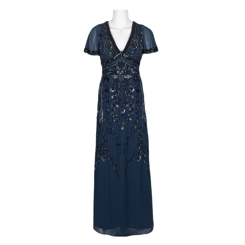 NWT Aidan Mattox beaded dress - Sz 8